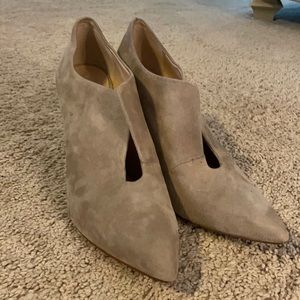 Suede Heel Booties